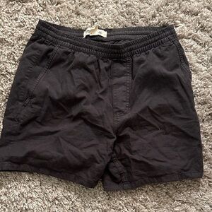 Madewell Black Flat Front Men Shorts